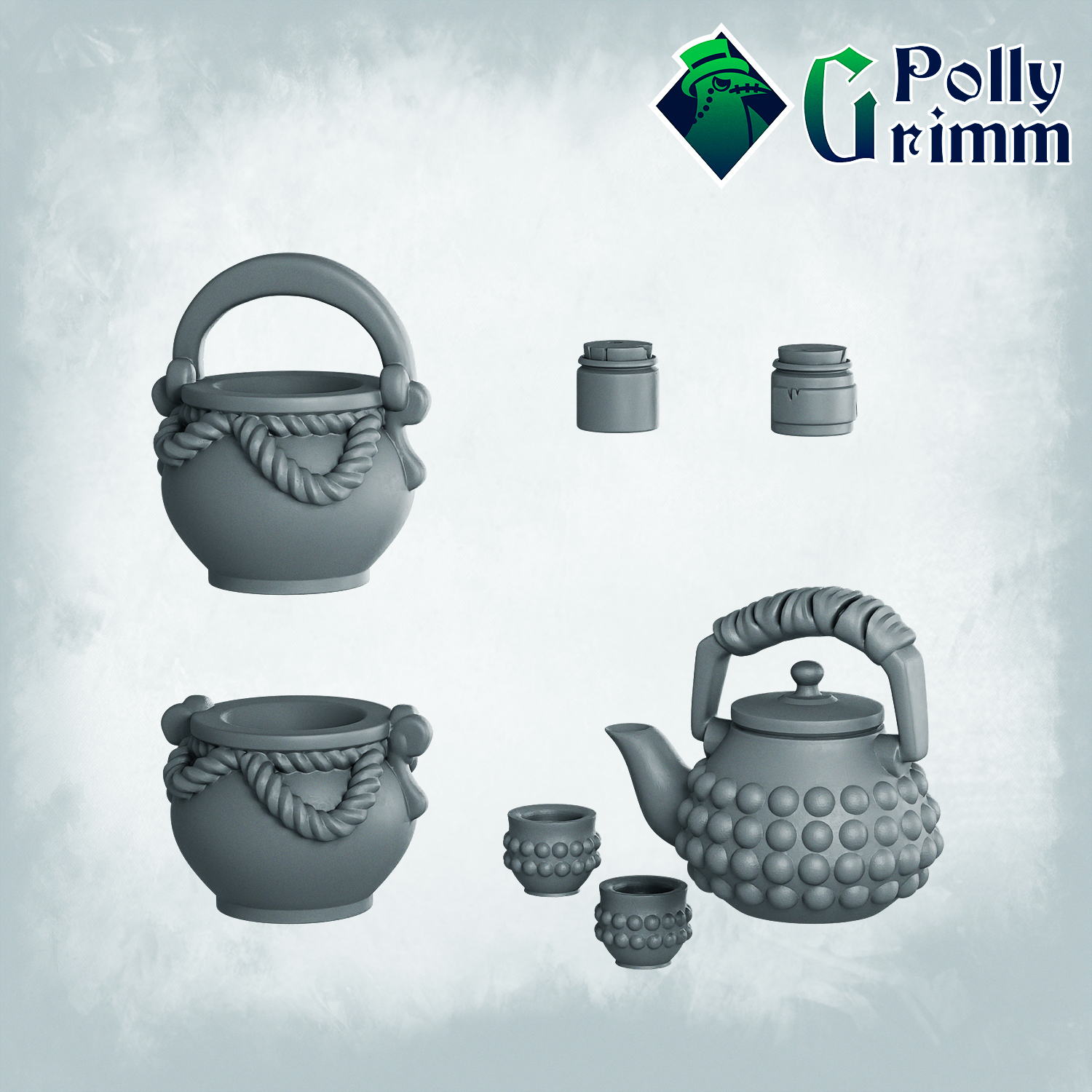 Fantasy Miniatures For Tabletop Games. Teapot, Cut, Bottles, Pots. Small  Things To Put On Table | Miniset.net - Для коллекционеров миниатюр