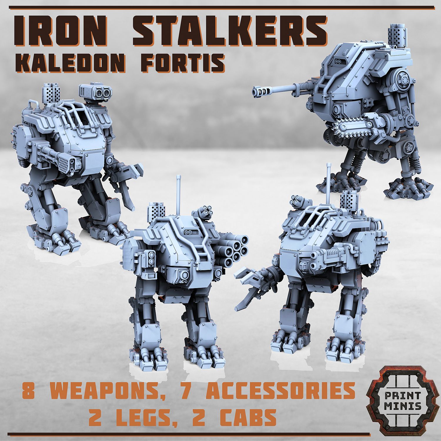 Iron Stalker Mechs - Kaledon Fortis | Miniset.net - Для коллекционеров  миниатюр