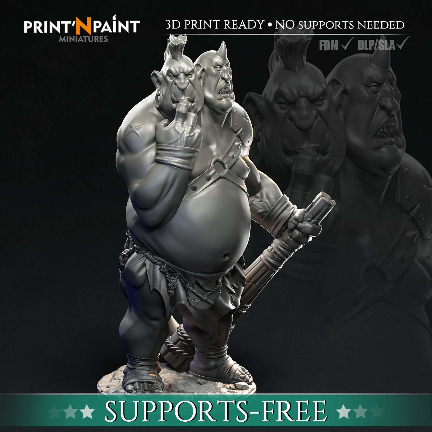 Ettin Ogre Warrior | Miniset.net - Для коллекционеров миниатюр