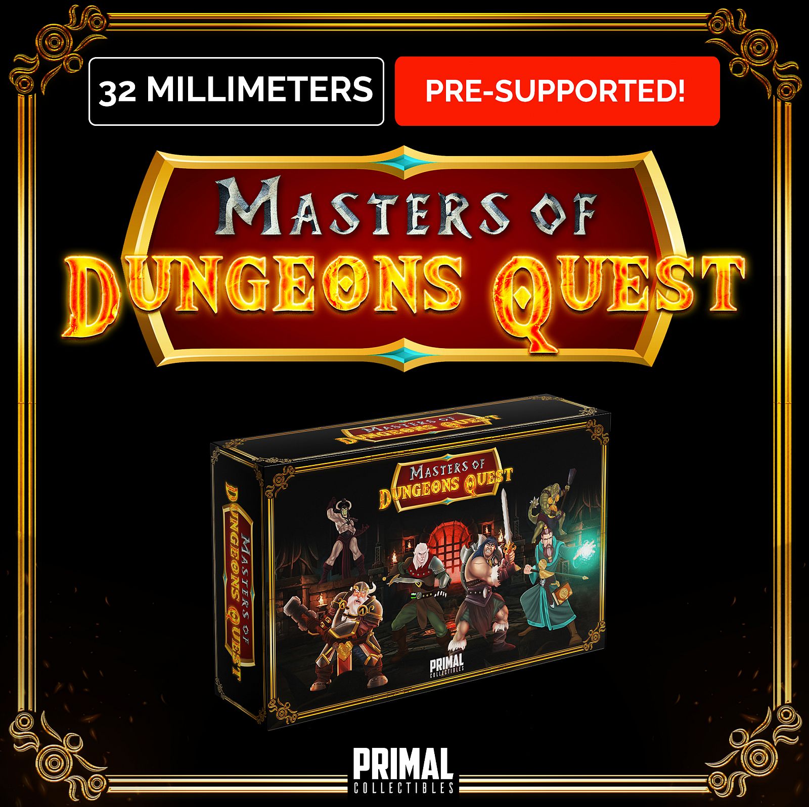 Elf- Ordella - June 2023 - DRAGONBLADE- MASTERS OF DUNGEONS QUEST - Primal  Collectibles - Miniatures by