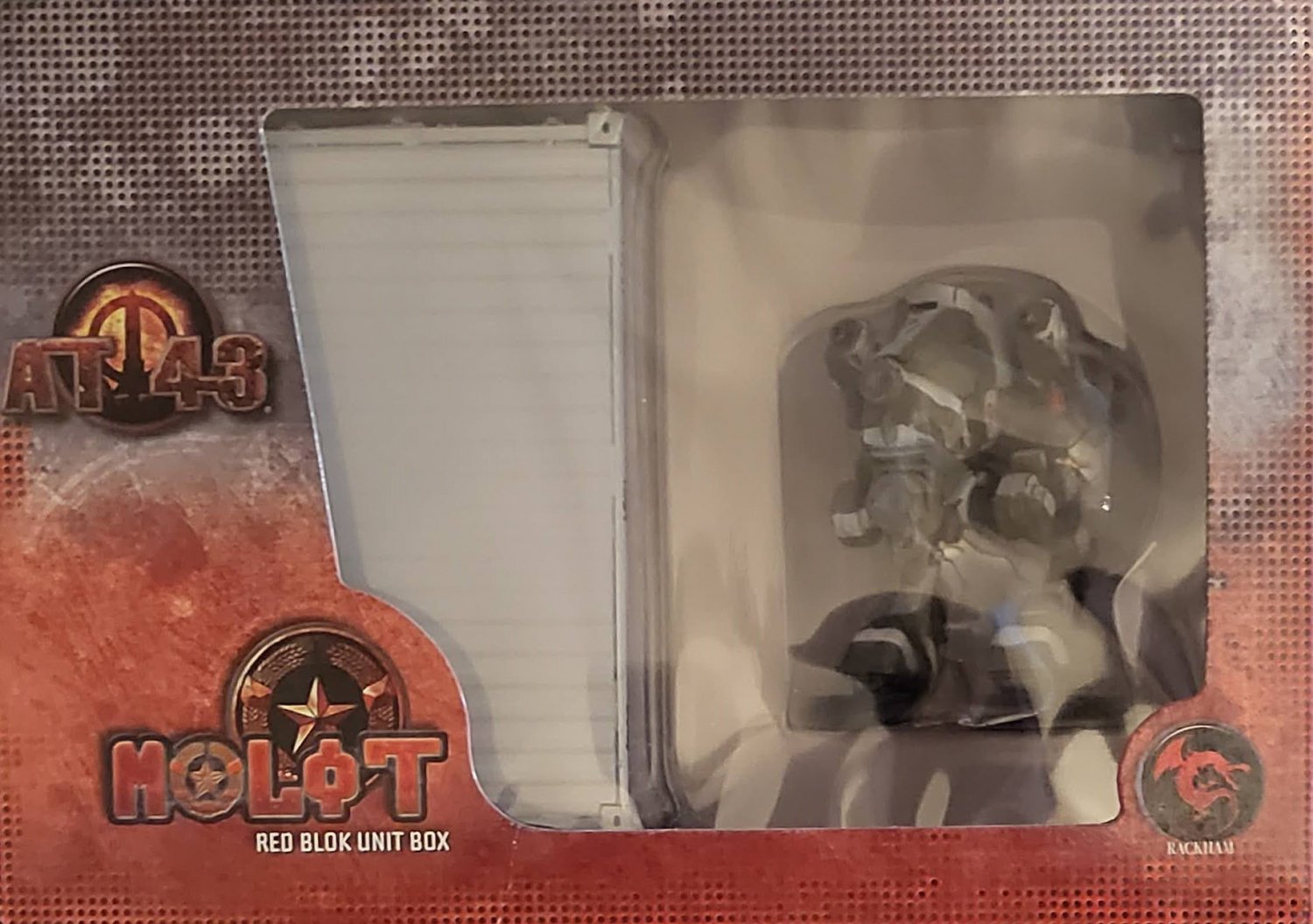 AT-43 Therians Wraith Golgoth Red Version OPEN BOX WITH CARDS RACKHAM