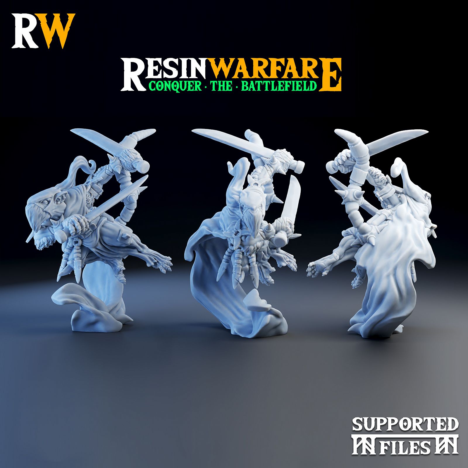 3D Printable Ravenous Hordes - Black Guard Veteran - Free Sample Model by  ResinWarfare