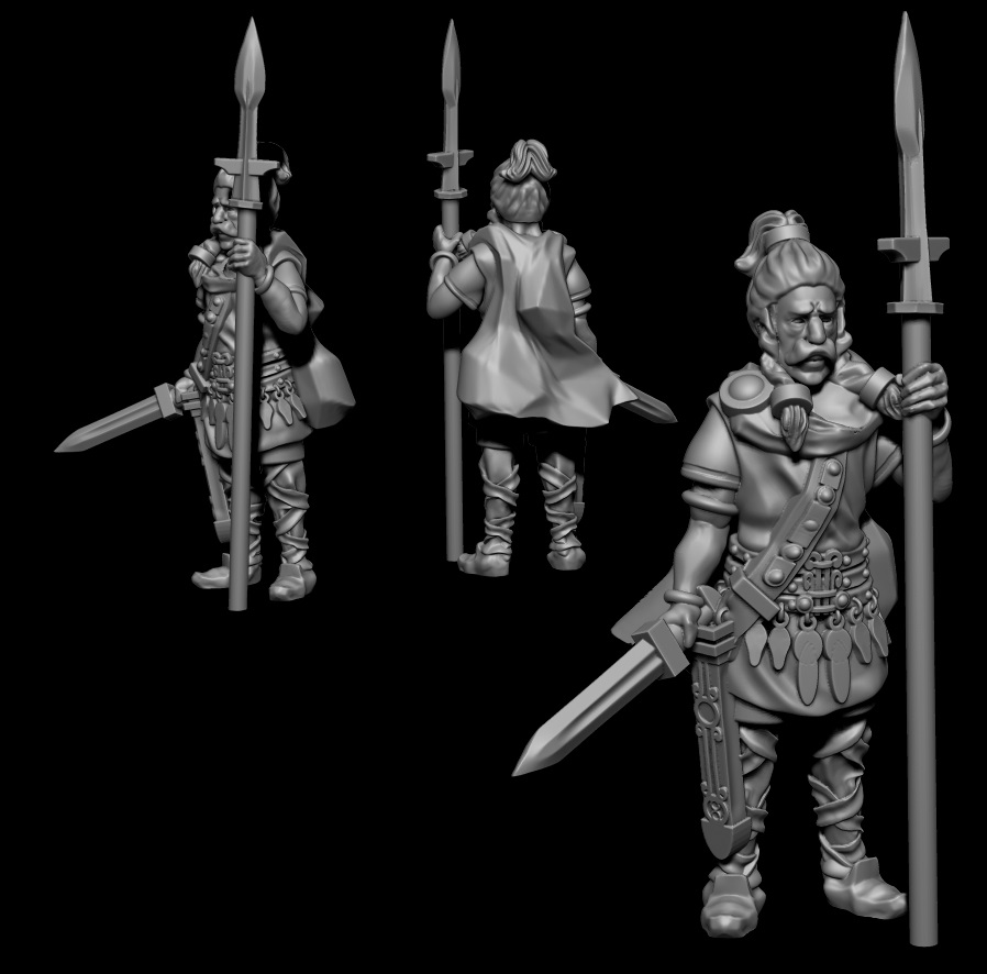 The Franks, Warriors With Spears | Miniset.net - Miniatures Collectors ...