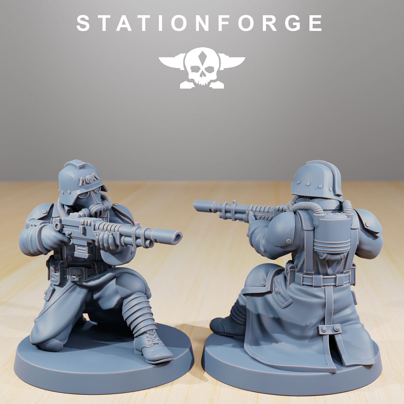 Commanding force. Station Forge Miniatures. GRIMGUARD Skulldarts krig 40k. Station Forge Rules. GRIMGUARD Delta Squad.