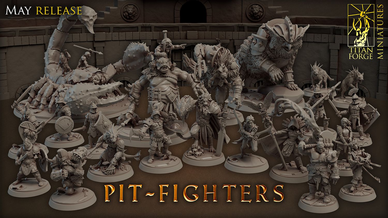 May 2021 Release - Titan Forge Miniatures - Pitfighters