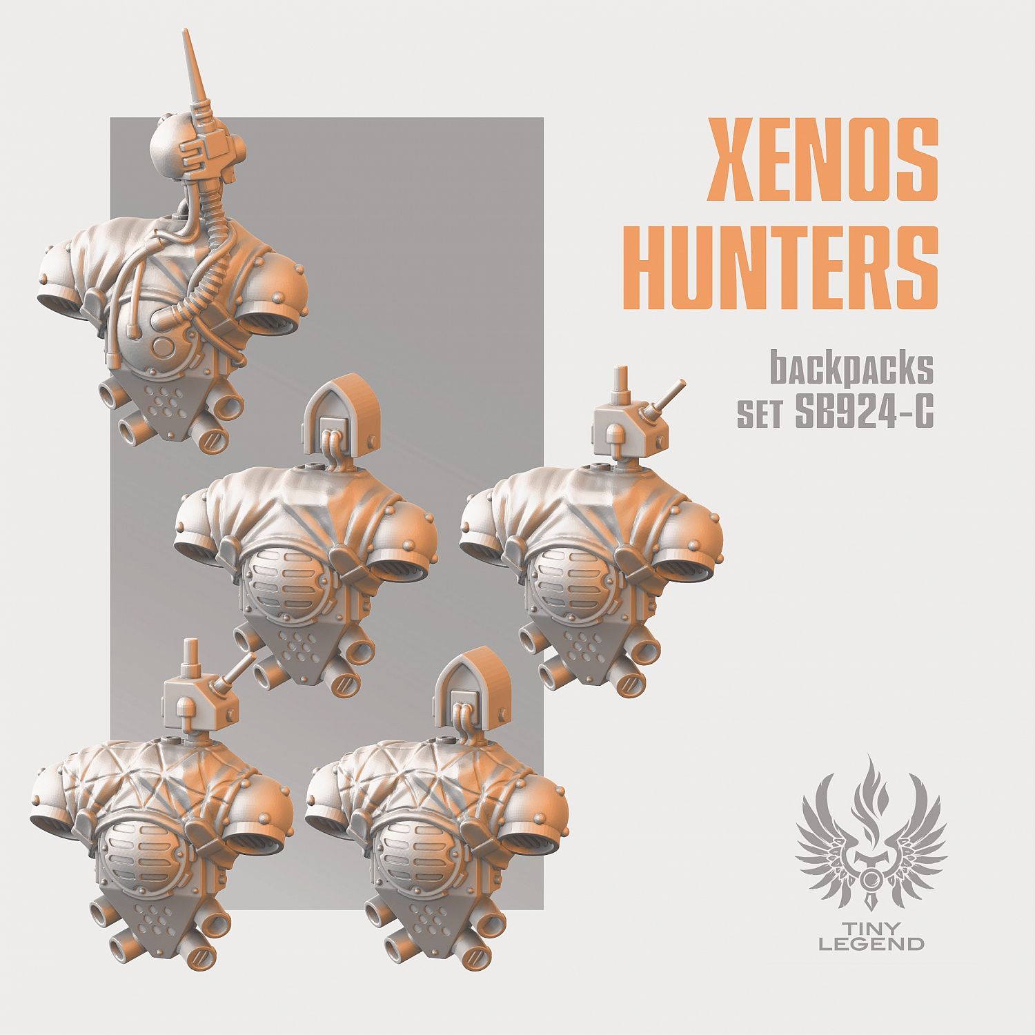 Xenos Hunters Reiver Backpack set 2 blank | Miniset.net - Для  коллекционеров миниатюр