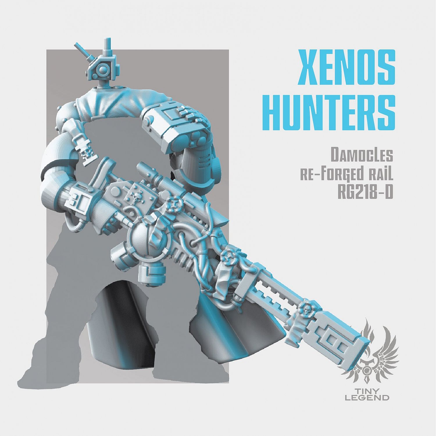 Xenos Hunters Phobos Re-forged Rail 1/4 STL | Miniset.net - Для  коллекционеров миниатюр