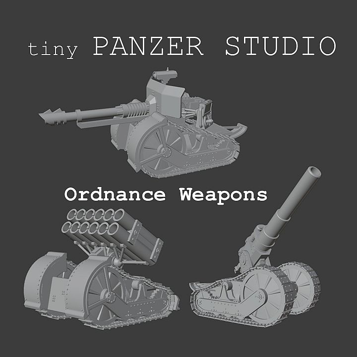 STL file Steampunk Tank, Tri-Cannon