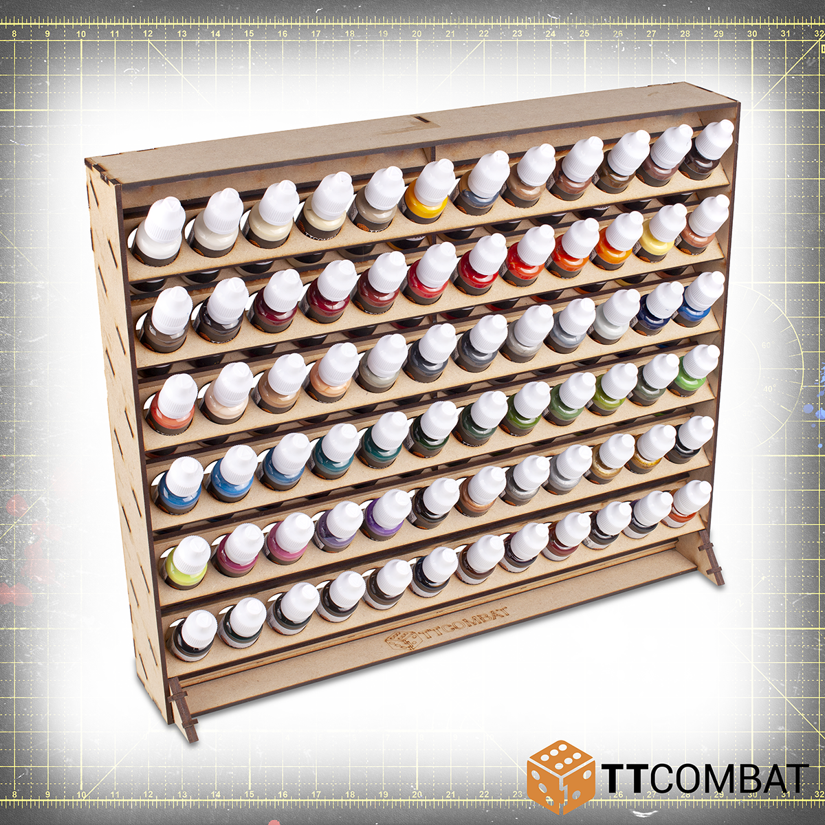 TTCombat & Vallejo Paint Rack 72   - Miniatures Collectors Guide