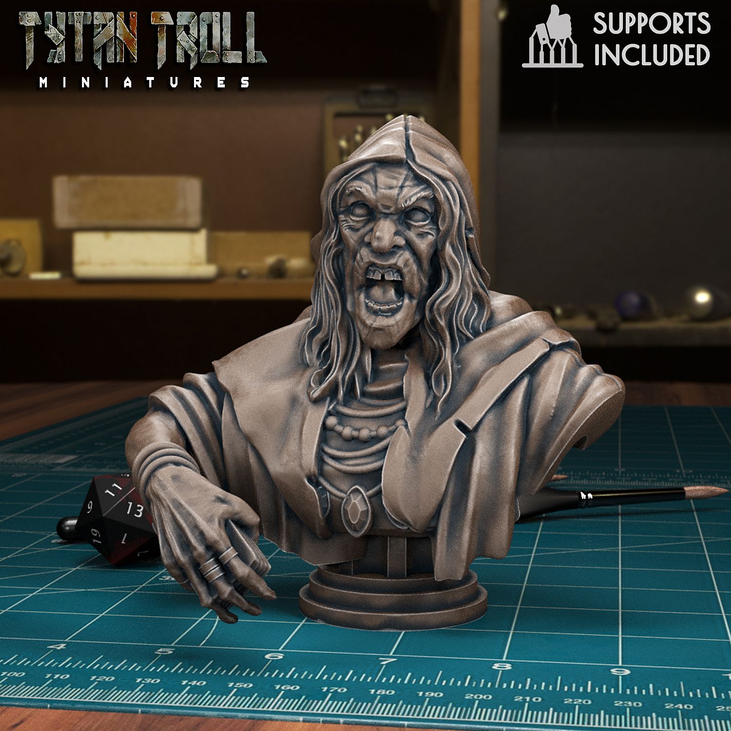 3D Printable Curse Of Strahd Mini/Bust Pack 03 [Pre-Supported] by  TytanTroll Miniatures