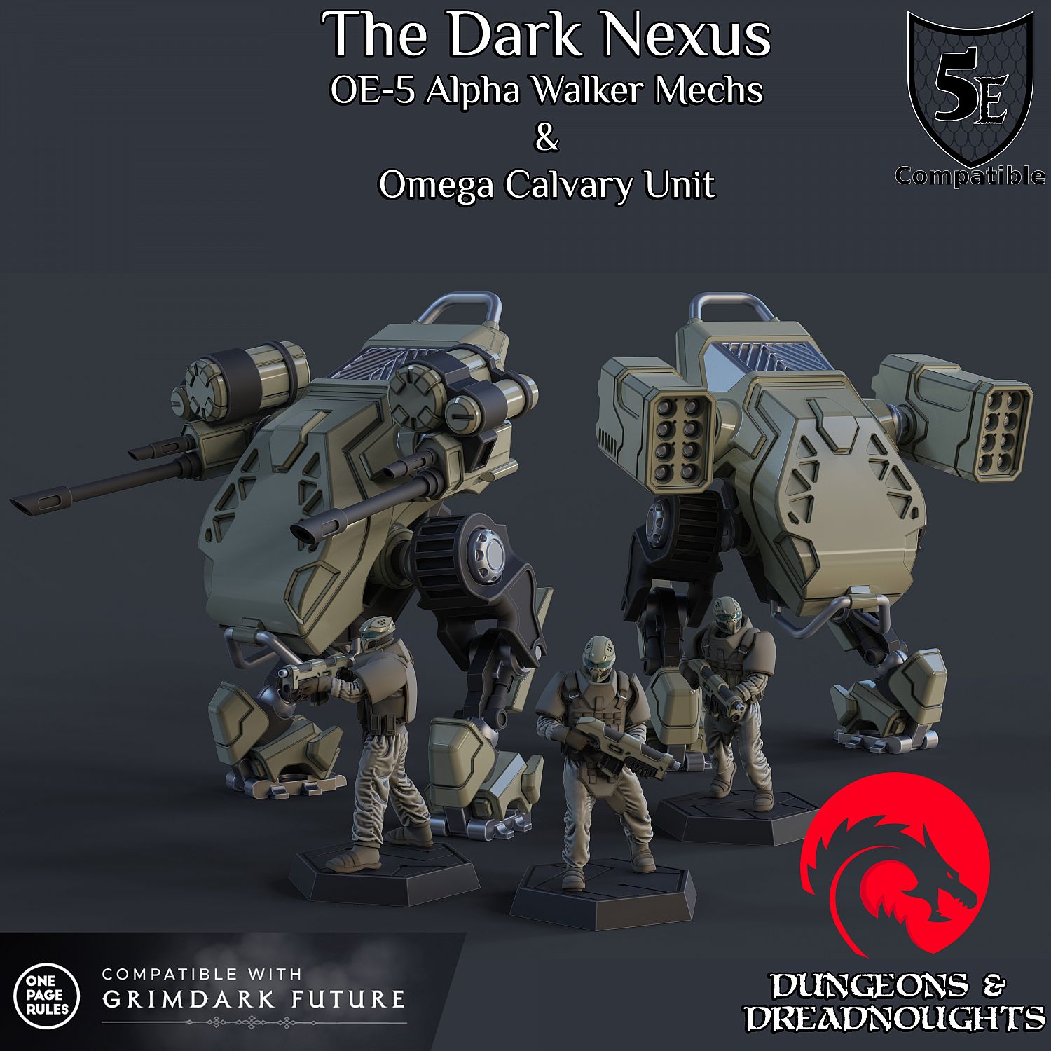 Oe-5 Alpha Walkers + Omega Calvary Unit - The Dark Nexus | Miniset.net -  Для коллекционеров миниатюр