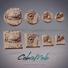 Hidden Rock Base Pack (8Pcs) - Round And Square Versions