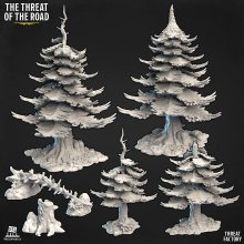 Pine Trees (Modular) + Stump & Trunk