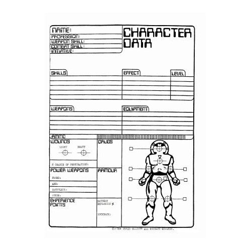 Laserburn Record Sheets - 25 x A4 Double Sided Record Sheets