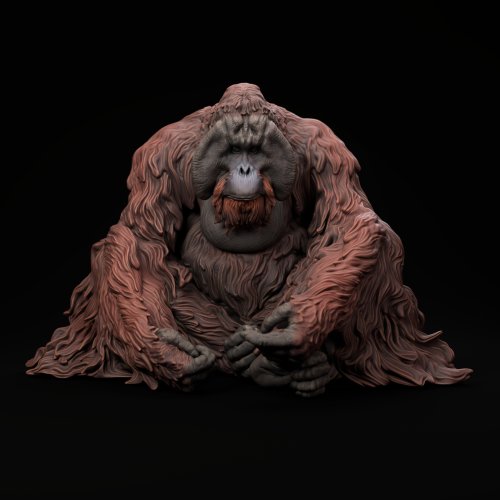 Sumatran Orangutan Pre-Colored