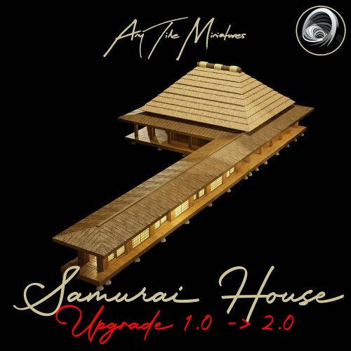 Japanese Samurai House 2 Upgrade V1.0 To V2.0 (Incl. Assembly Guide) (Part Of Samurai Manor 2 Diorama)