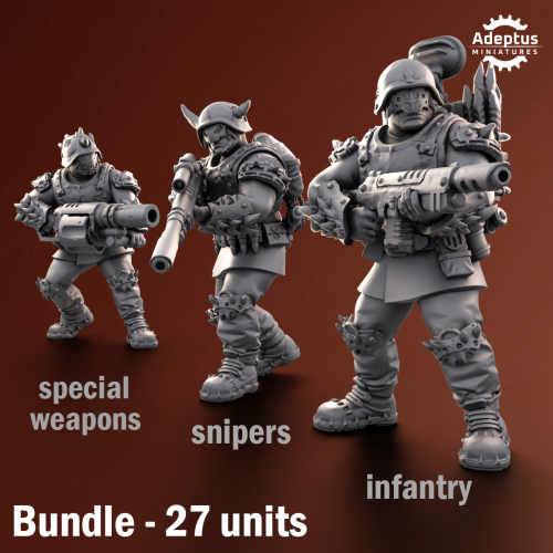 Infantry Bundle. Twisted Horde. Renegades And Heretics