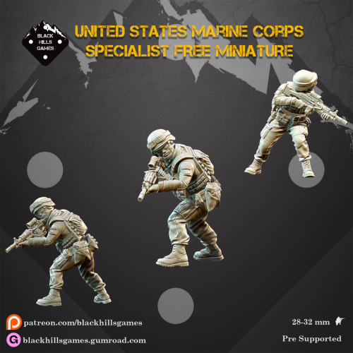 Black Hills Games - United States Marine Corps Specialists Lmg ()