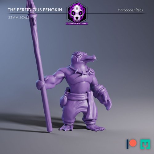 The Perfidious Pengkin - Harpooner Peck (Unsupported)