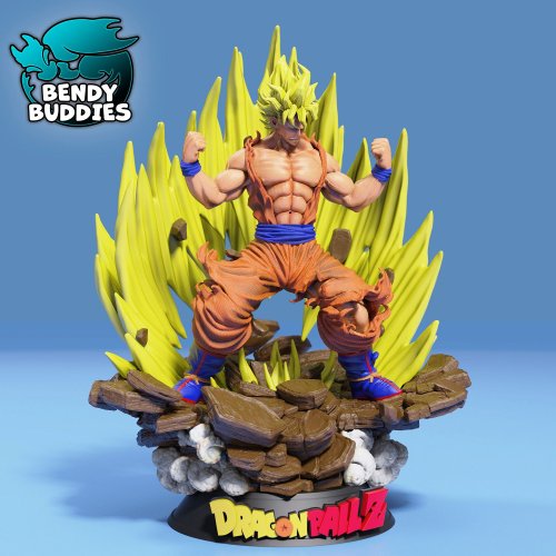 Son Goku Dragonball / Anime Character / Dragon Warrior / Manga Hero / Super Fighter / Collectible Figure / Decoration Statue Fanart