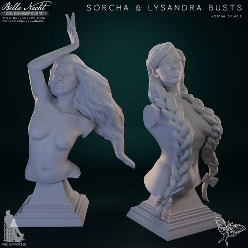 Sorcha & Lysandra Busts