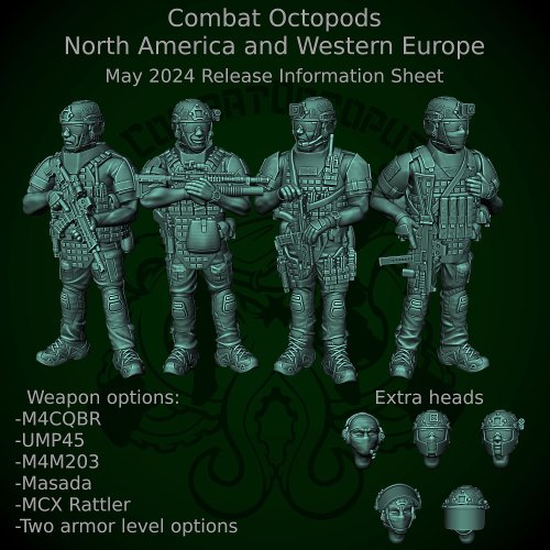 Patreon Pack 33 - May 2024 - Combat Octopods Nawe
