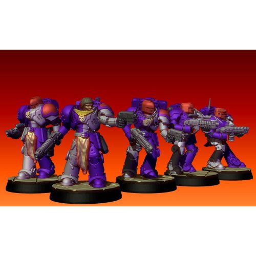 Space Knights - Multipart Plasma Rifleman Squad