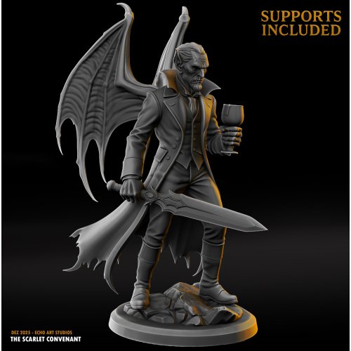 Baron Valek Nightwing (Vampire Sword) - Echo Art - The Scarlet Convenant