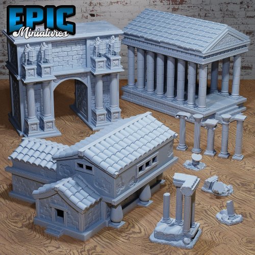 Olympian Buildings/ Ancient Greek Environment / Roman Myth Architecture / God Palace Item / Olympus Building Decoration / Hero Village Build / Goddess Construct / Majestic Home Tiles