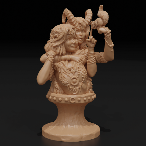 Faun and Fey Bust