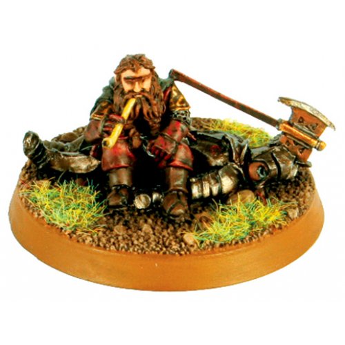 Gimli on Dead Uruk Hai - Games Workshop Official Photo