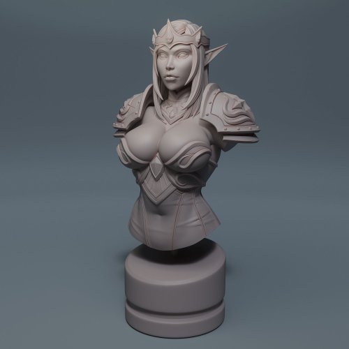 Elf Paladin Bust