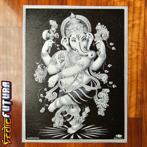 Ganesh Dancing The Tandava [ Filament Painting