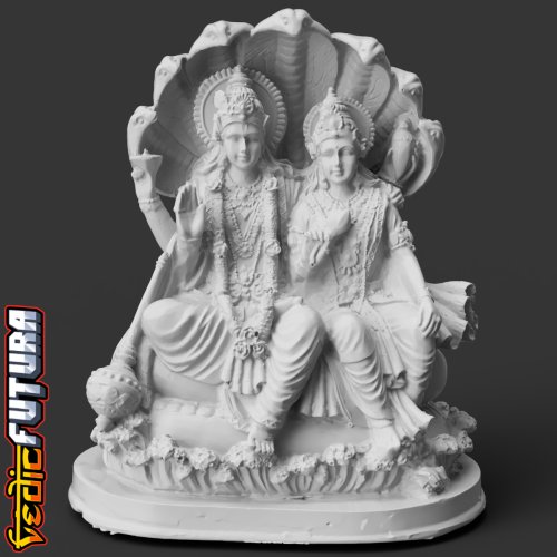 Lakshmi Narayana On The Divine Serpent