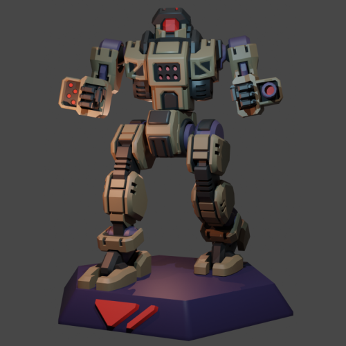 6mm Mech: Fixed Pose Minuteman