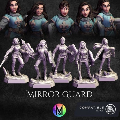 Female Infantry - Female Sword And Shield Infantry ( One Page Rules Compatible Infantry)