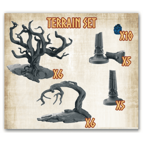 Mythic Battles: Pantheon 1.5 Terrain Set [MBP17] (Kickstarter Special)