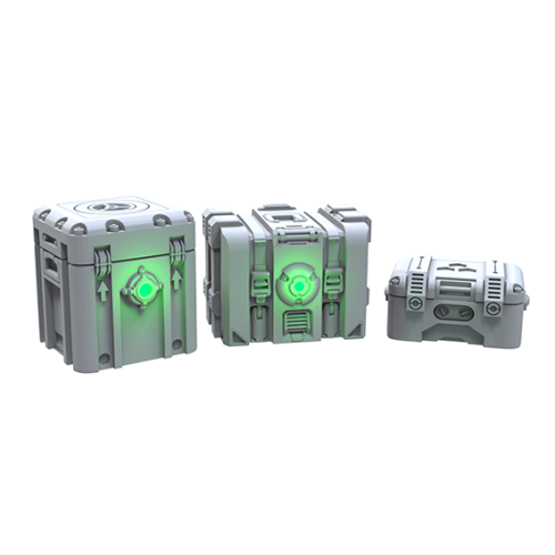 Led Cargo Crates (3 Variants)