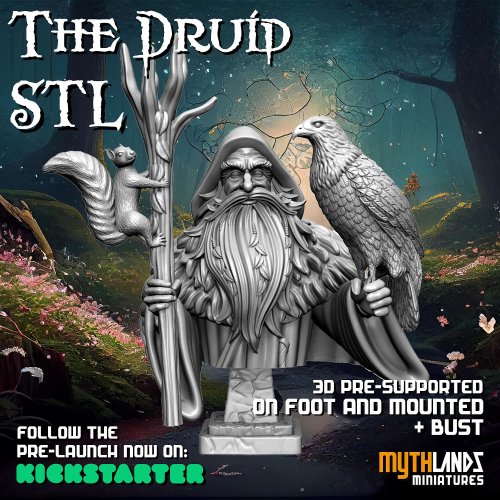The Druid Bust 1/10 Scale