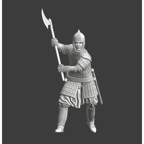 Medieval Kievan-Rus Guard With Great Axe