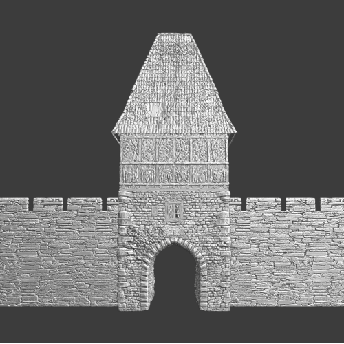 Modular Crusader Castle Model - Old Gate