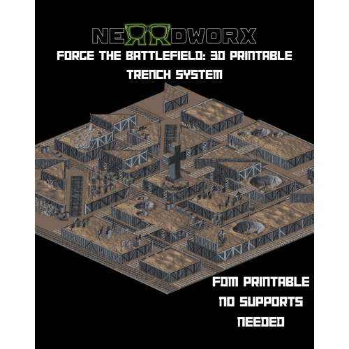 Modular Trench Terrain-Perfect For-Trench Crusade-Ww1 & Grimdark Battlefields