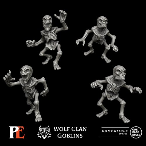 Skeletal Goblin Minions (Earless) - Wolf Clan Goblins