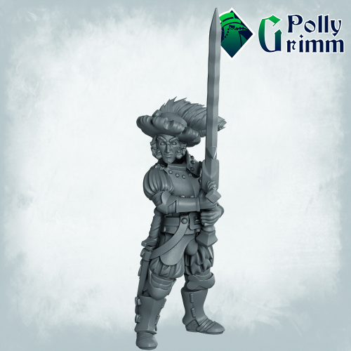 Fantasy And Historic Miniatures For Tabletop Games. Imperial Humans. Men At Arms, Landsknecht