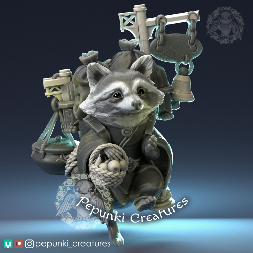 Raccoon Merchant Traveller