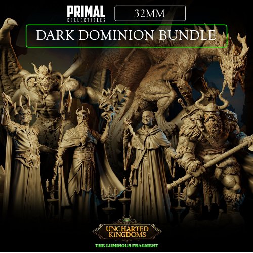 6 Miniatures - 32mm - Dark Dominion Bundle - Uncharted Kingdoms