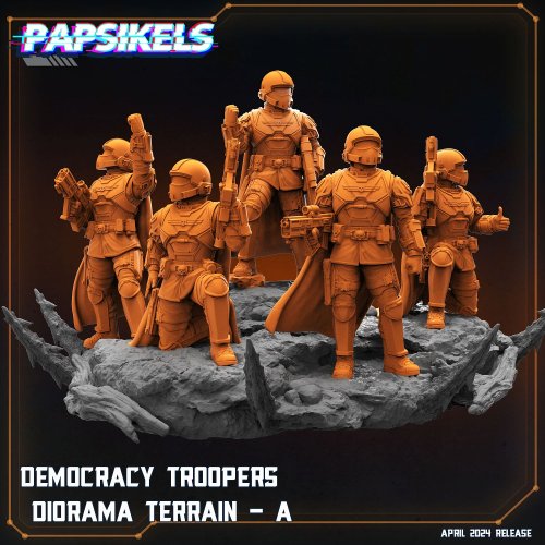 Democracy Troopers Diorama Terrain A