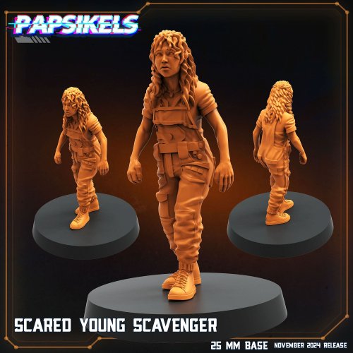 Scared Young Scavenger