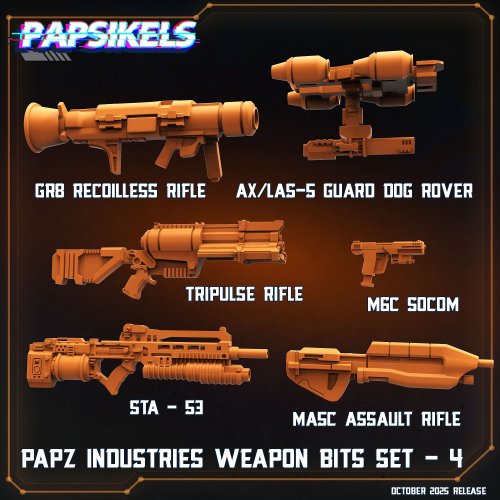 Papz Industries Weapons Bits Set 4
