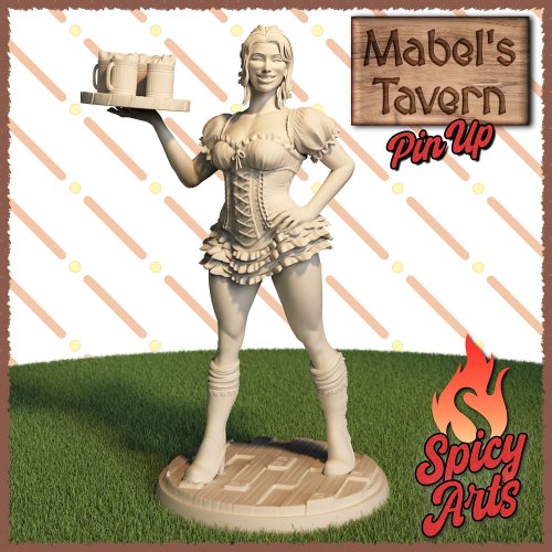Mabels Tavern - (Sfw) Barmaid Pin-Up Standing